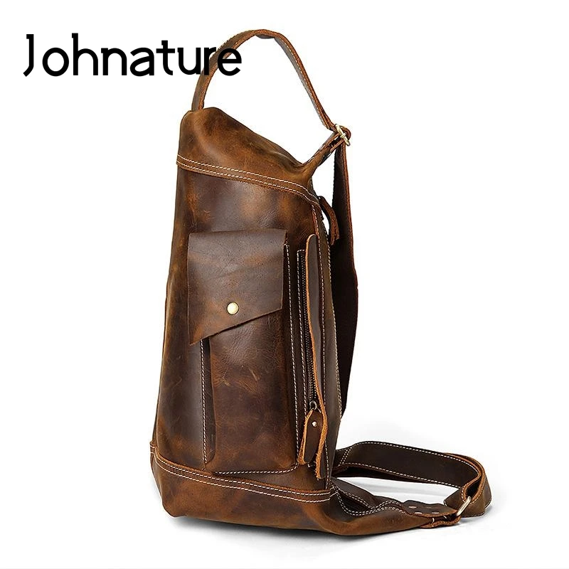 Johnature 2021 New Crazy Horse Leather Retro Men Messenger Bag Outdoor Leisure Cowhide High Quality Shoulder & Crossbody Bags
Johnature 2021 New Crazy Horse Leather Retro Men Messenger Bag Outdoor Leisure Cowhide High Quality Shoulder & Crossbody Bags