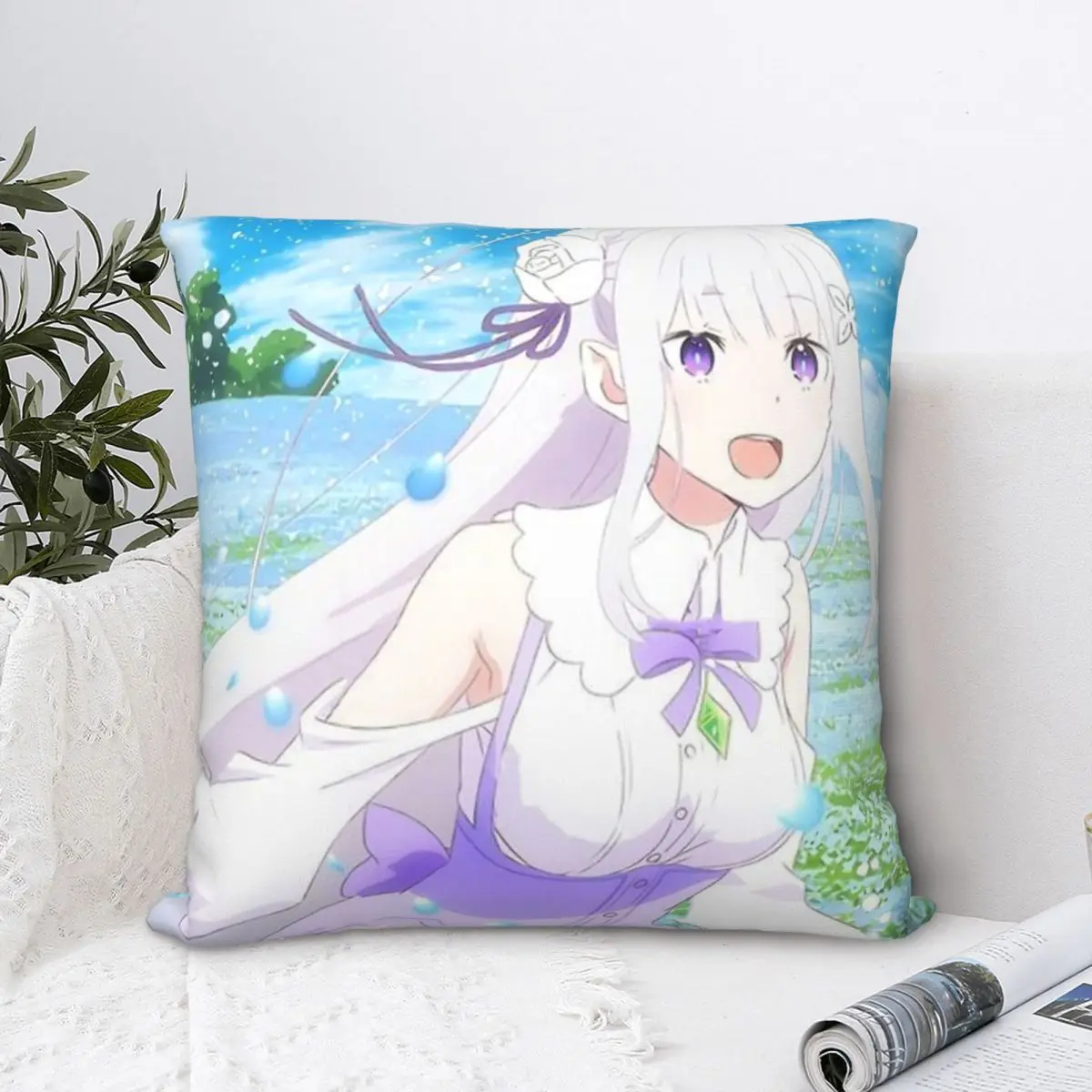 Emilia Pillowcase Re Life in a Different World From Zero Backpack Cushion Bedroom DIY Printed Chair Throw Pillow Case Decorative
Emilia Pillowcase Re Life in a Different World From Zero Backpack Cushion Bedroom DIY Printed Chair Throw Pillow Case Decorative