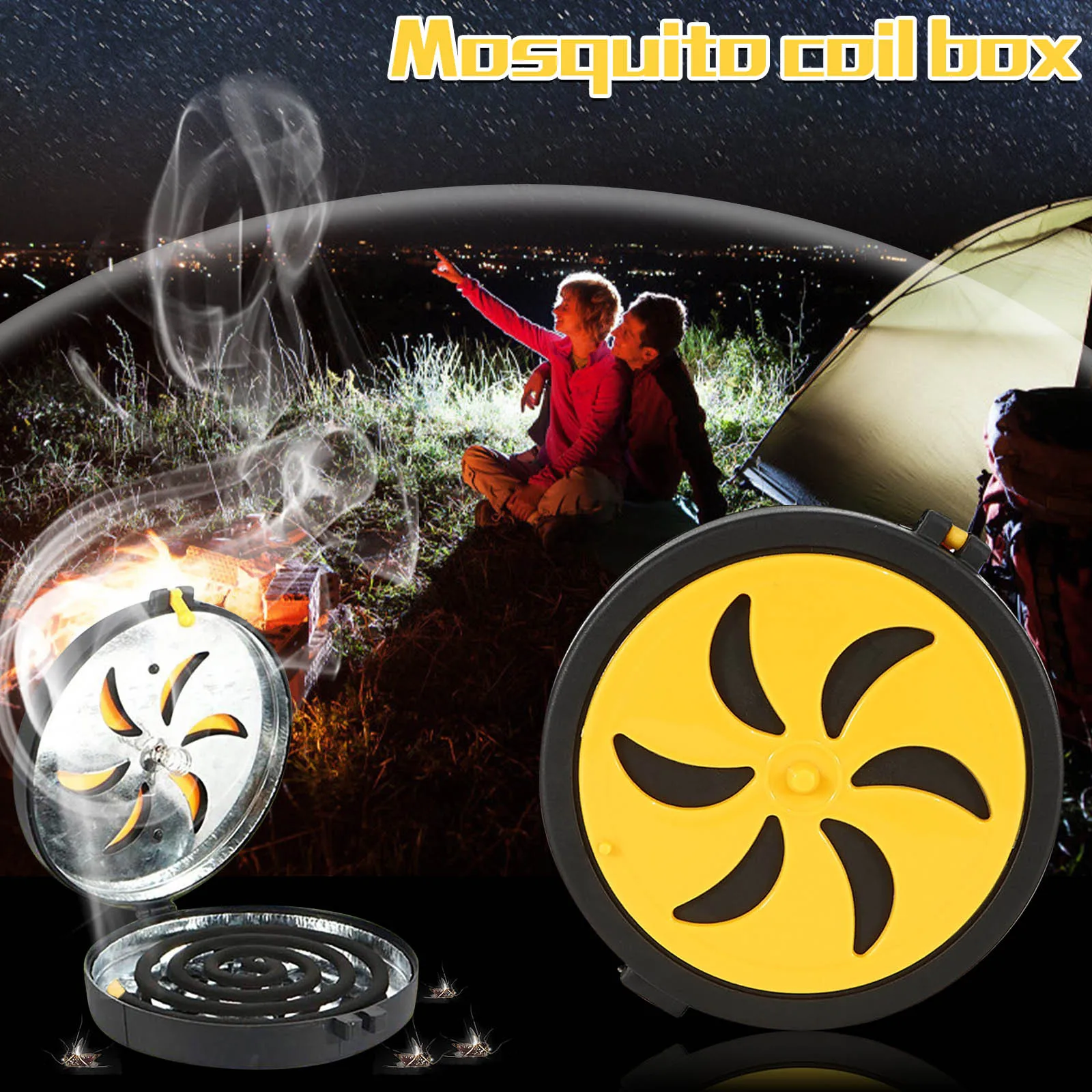 Mosquito Coil Box With Lid Can Be Hung On Camping Mosquito Coil Tray Outdoor
Mosquito Coil Box With Lid Can Be Hung On Camping Mosquito Coil Tray Outdoor