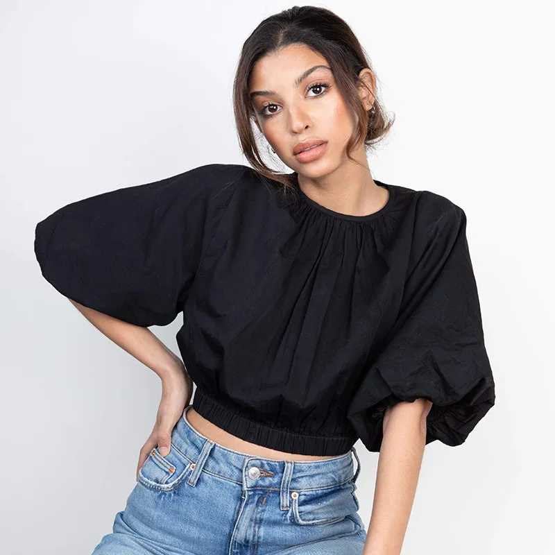 Summer New Fashion Retro Shirt Cotton and Linen Women's Lantern Sleeve Short Loose Round Neck Short Sleeve T-shirt Aesthetic
Summer New Fashion Retro Shirt Cotton and Linen Women's Lantern Sleeve Short Loose Round Neck Short Sleeve T-shirt Aesthetic