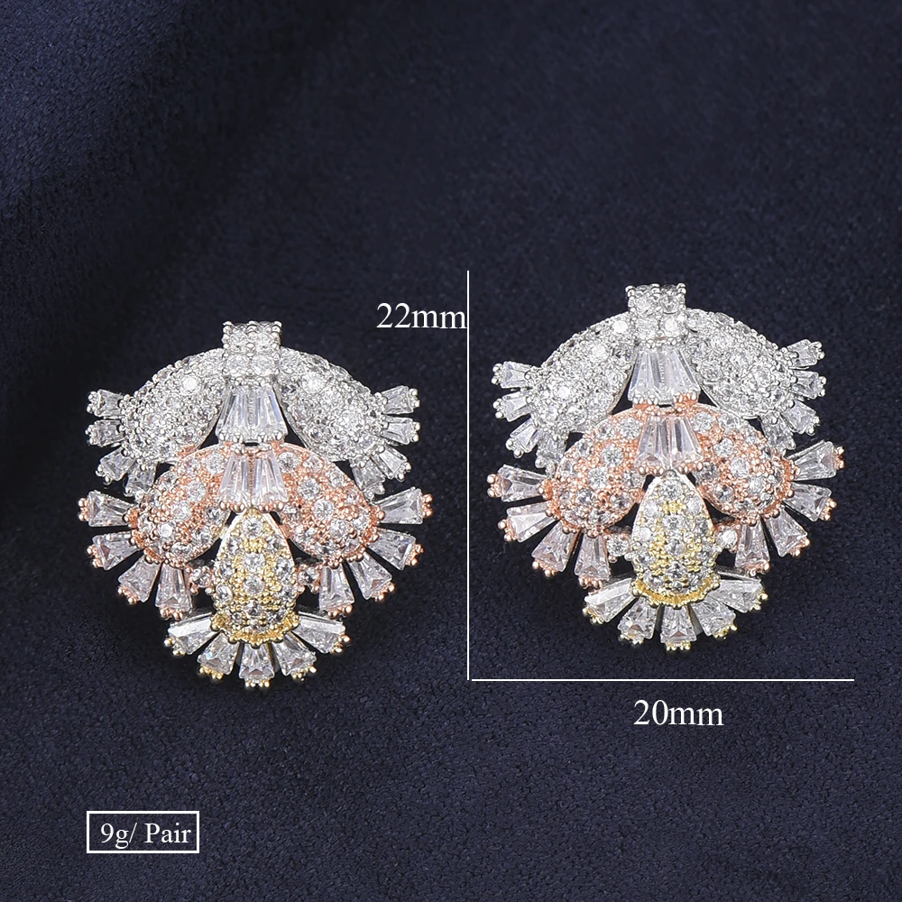 High Quality AAA Cubic Zirconia Statement Earrings Elegant Stunning Shiny CZ Stud Women Korean Earrings Party Accessories
High Quality AAA Cubic Zirconia Statement Earrings Elegant Stunning Shiny CZ Stud Women Korean Earrings Party Accessories