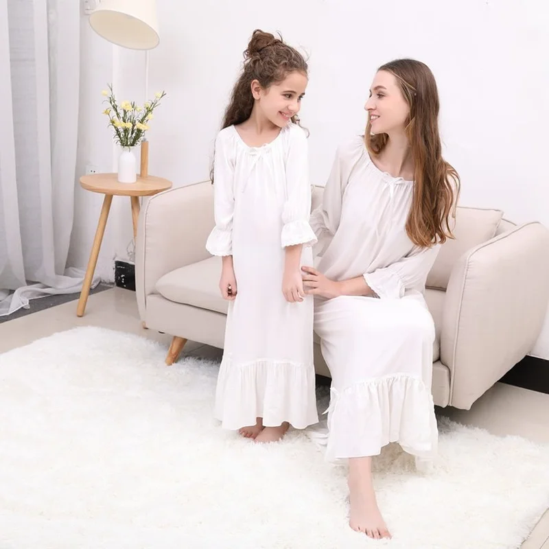 Family Pajamas 2021 Mom and Daughter Matching Clothes Spring & Autumn Cotton Long Nightdress Soft Breathable Loose Comfortable
Family Pajamas 2021 Mom and Daughter Matching Clothes Spring & Autumn Cotton Long Nightdress Soft Breathable Loose Comfortable