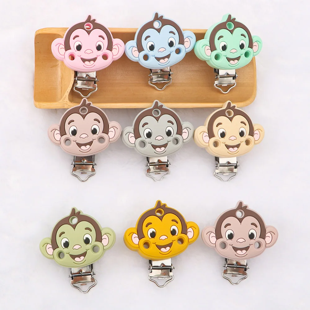 Kovict 10/20/50Pc New Monkey Silicone Pacifier Clip Food Grade Pacifier Chain DIY Necklace Teethers Baby Care Toys Accessories
Kovict 10/20/50Pc New Monkey Silicone Pacifier Clip Food Grade Pacifier Chain DIY Necklace Teethers Baby Care Toys Accessories