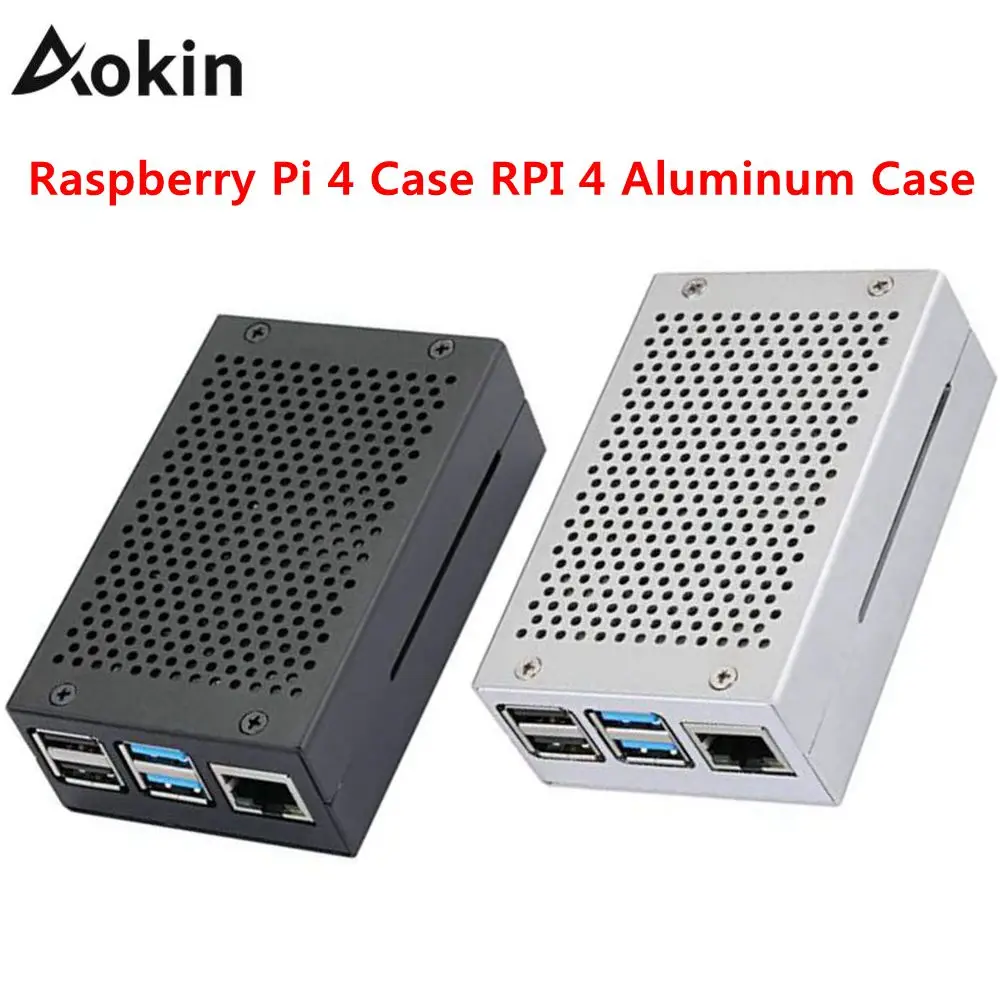 Aokin Raspberry Pi 4 Чехол RPI 4 Алюминиевый Чехол RPI 4B металлический корпус серебристый черный корпус для RPI 4 Модель B
Aokin Raspberry Pi 4 Чехол RPI 4 Алюминиевый Чехол RPI 4B металлический корпус серебристый черный корпус для RPI 4 Модель B