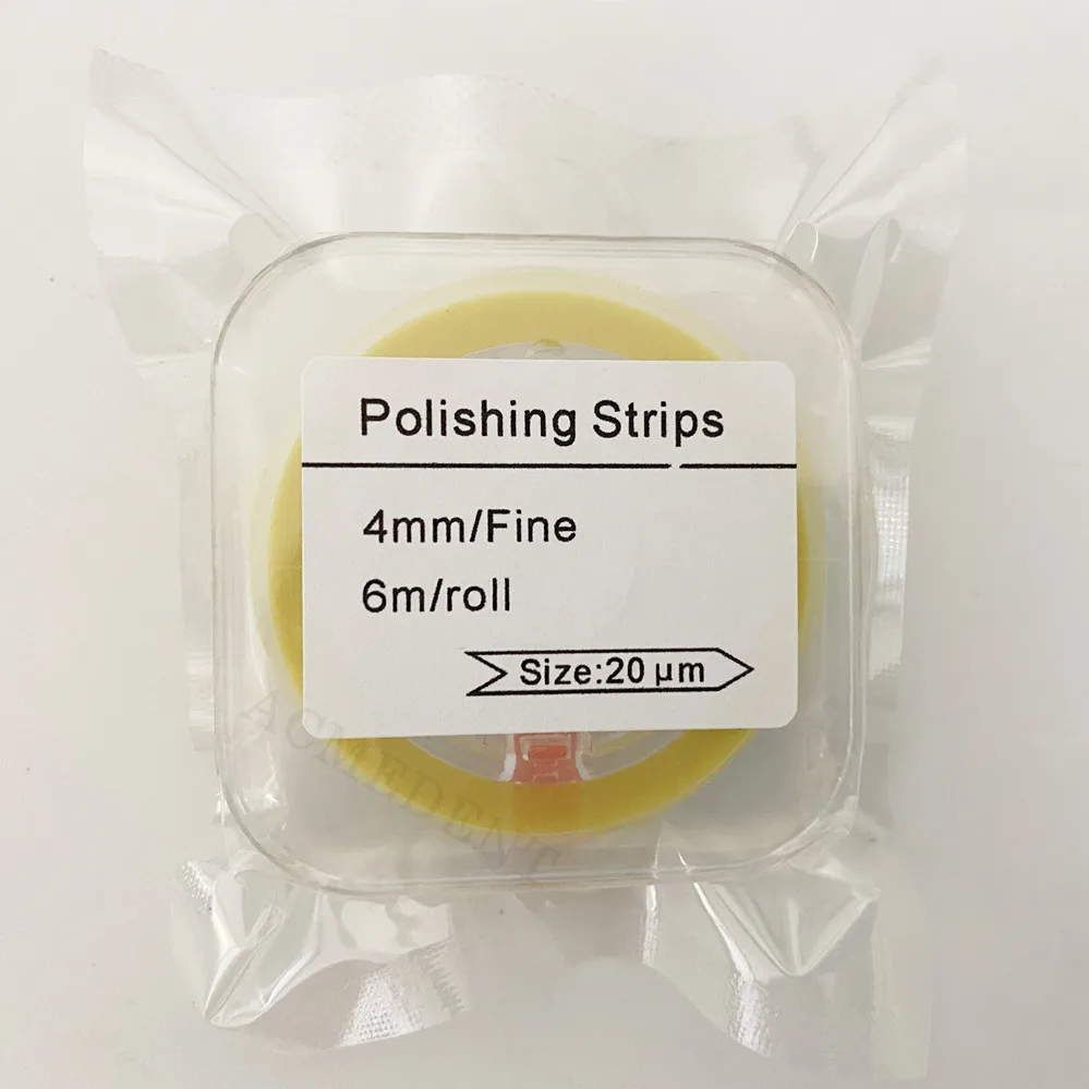 Dental Composite Polyester Polishing STRIP Finishing Strips Fine Yellow 6M/Roll Single Side Coated
Dental Composite Polyester Polishing STRIP Finishing Strips Fine Yellow 6M/Roll Single Side Coated