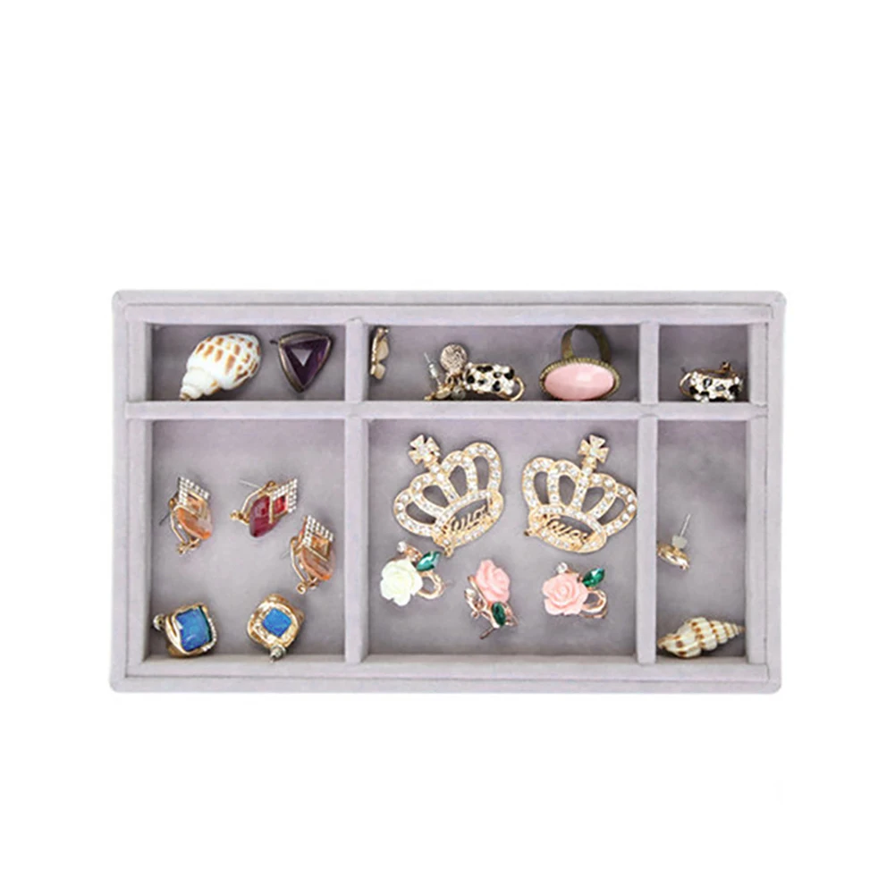 Hot DIY Jewelry Box Drawer Storage Organizer Gray Soft Velvet Jewellery Earring Necklace Pendant Bracelet Tray
Hot DIY Jewelry Box Drawer Storage Organizer Gray Soft Velvet Jewellery Earring Necklace Pendant Bracelet Tray