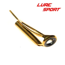 LureSport 10 pcs Gold frame MN Top guide SIZE 5 6 8 repair Fishing Rod Building component Repair DIY Accessory