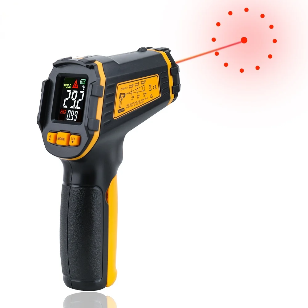 Thermometer Laser Temperature Meter Non-contact Pyrometer Imager Hygrometer IR termometro Color LCD Light AlarmDigital Infrared
Thermometer Laser Temperature Meter Non-contact Pyrometer Imager Hygrometer IR termometro Color LCD Light AlarmDigital Infrared