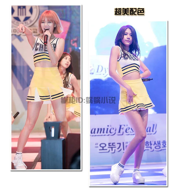 Women High School Cheerleader Costume School Girls Cheerleading Uniforms Sexy Musical Glee Cheer Suits Outfit Tops Skirt
Women High School Cheerleader Costume School Girls Cheerleading Uniforms Sexy Musical Glee Cheer Suits Outfit Tops Skirt
