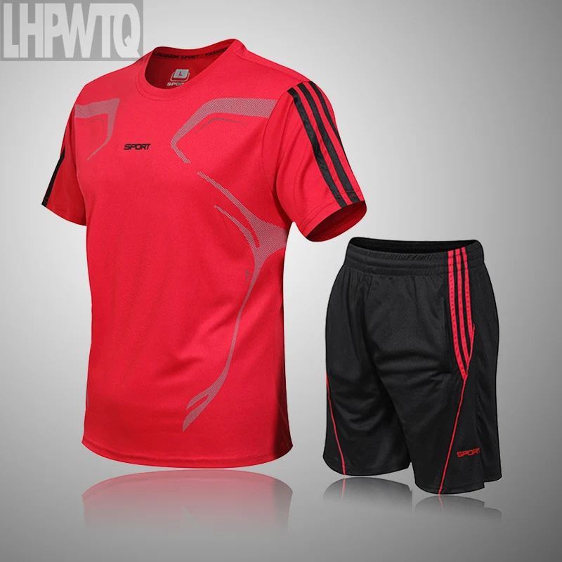 New men's sportswear 2020 summer two-piece men's short-sleeved T-shirt top shorts suit men's sportswear fitness running clothes
New men's sportswear 2020 summer two-piece men's short-sleeved T-shirt top shorts suit men's sportswear fitness running clothes