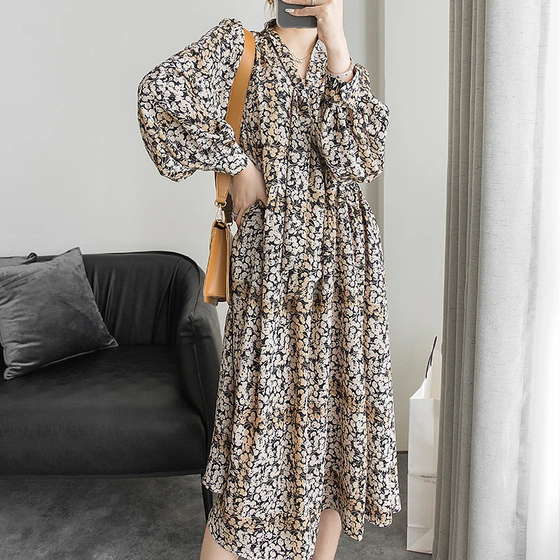 new arrival fashion spring midi beach dress women OL elegant temperament print lantern sleeve vintage holiday boho chiffon dress
new arrival fashion spring midi beach dress women OL elegant temperament print lantern sleeve vintage holiday boho chiffon dress