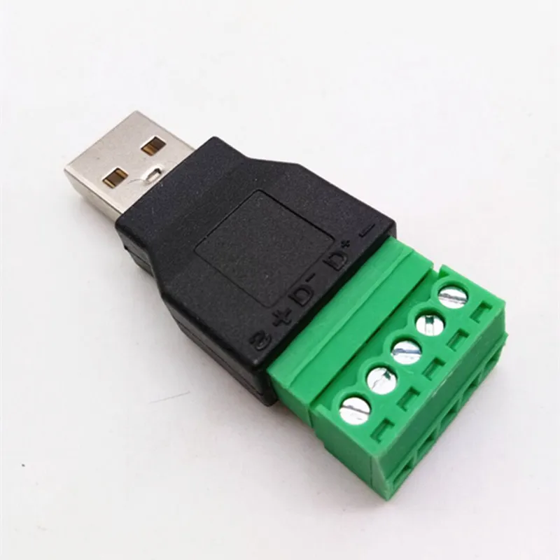 USB 2.0 Type A Male/Female to 5Pin Screw w/ Shield Terminal Plug Adapter Connector
USB 2.0 Type A Male/Female to 5Pin Screw w/ Shield Terminal Plug Adapter Connector