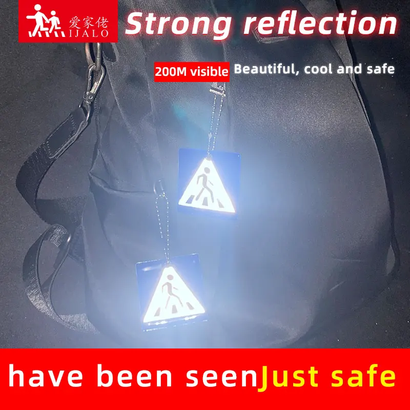 Sidewalk keyrings Reflective keychain Bag pendant accessories for traffic visiblity safety use walk after schoolHoliday gift
Sidewalk keyrings Reflective keychain Bag pendant accessories for traffic visiblity safety use walk after schoolHoliday gift