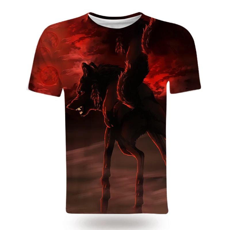 Men's fashion Wolf novel pattern men's T-shirt 3D printing 2021 summer new T-shirt men's casual top big T-shirt
Men's fashion Wolf novel pattern men's T-shirt 3D printing 2021 summer new T-shirt men's casual top big T-shirt
