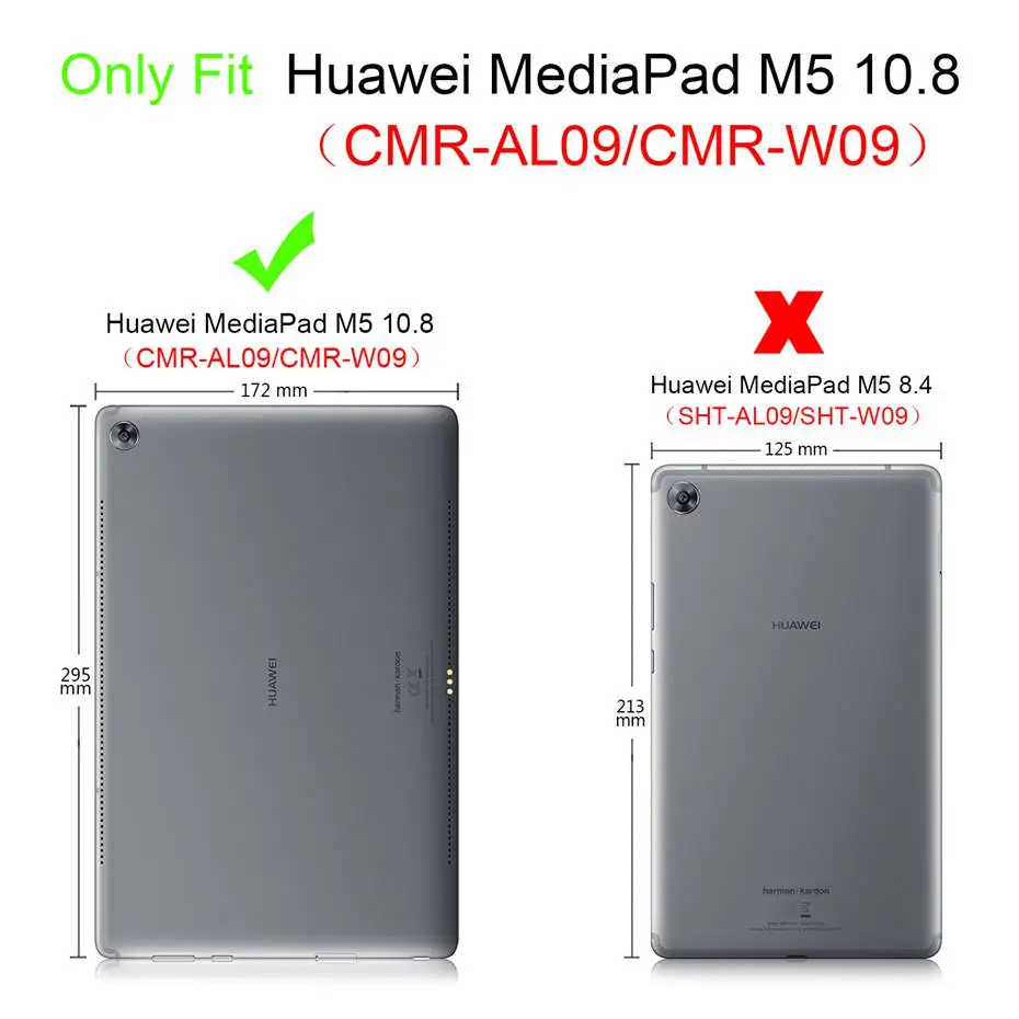 

Blue Huawei MediaPad M5 10.8 Case Kids Children EVA Handle Stand Shockproof Tablet Cover Huawei CMR-AL09/CMR-W09 Fundas