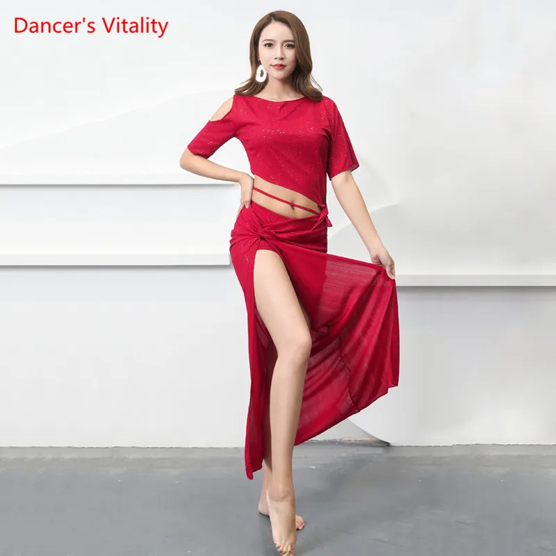 Belly Dance Woman Short Sleeve Top Practice Clothes Suit New Female Sexy Long Skirt Stage Performance Clothing
Belly Dance Woman Short Sleeve Top Practice Clothes Suit New Female Sexy Long Skirt Stage Performance Clothing