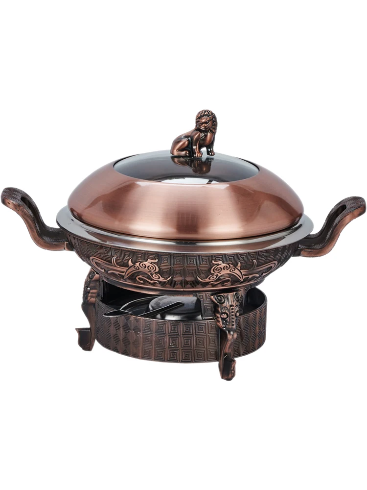 Solid Alcohol Stove Thickened Griddle Pot Domestic Hot Pot Commercial Alcohol Stove Multi-Functional Retro Small Hot Pot
Solid Alcohol Stove Thickened Griddle Pot Domestic Hot Pot Commercial Alcohol Stove Multi-Functional Retro Small Hot Pot