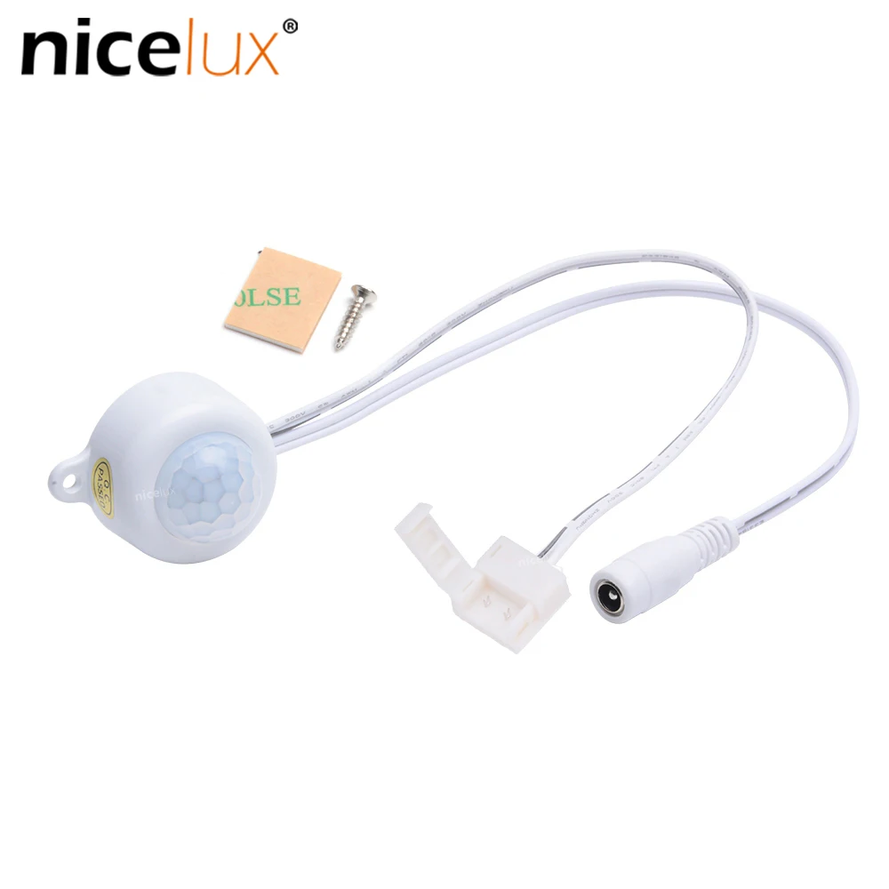 DC5V-24V 12V Motion PIR Sensor Switch Photosensitive Light Control Human Body Infrared Motion Sensor for 2pin LED Strip Light
DC5V-24V 12V Motion PIR Sensor Switch Photosensitive Light Control Human Body Infrared Motion Sensor for 2pin LED Strip Light