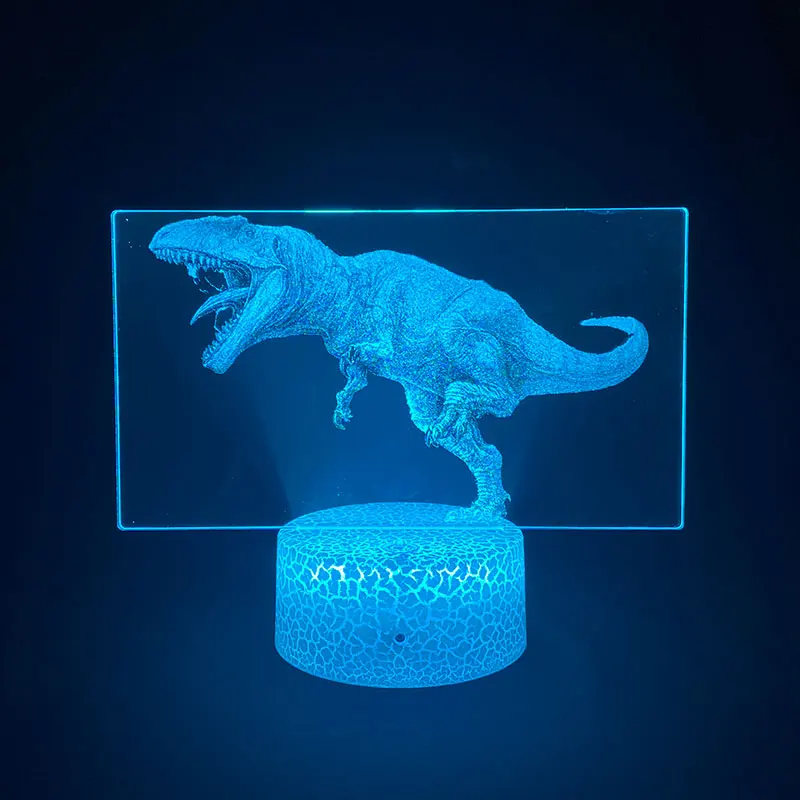 Bedroom 3D Picture Lamp LED Night Light Kids Dinosaur Nightlight Child Tyrannosaurus Rex Atmosphere Decor Cool Gift for Friends
Bedroom 3D Picture Lamp LED Night Light Kids Dinosaur Nightlight Child Tyrannosaurus Rex Atmosphere Decor Cool Gift for Friends