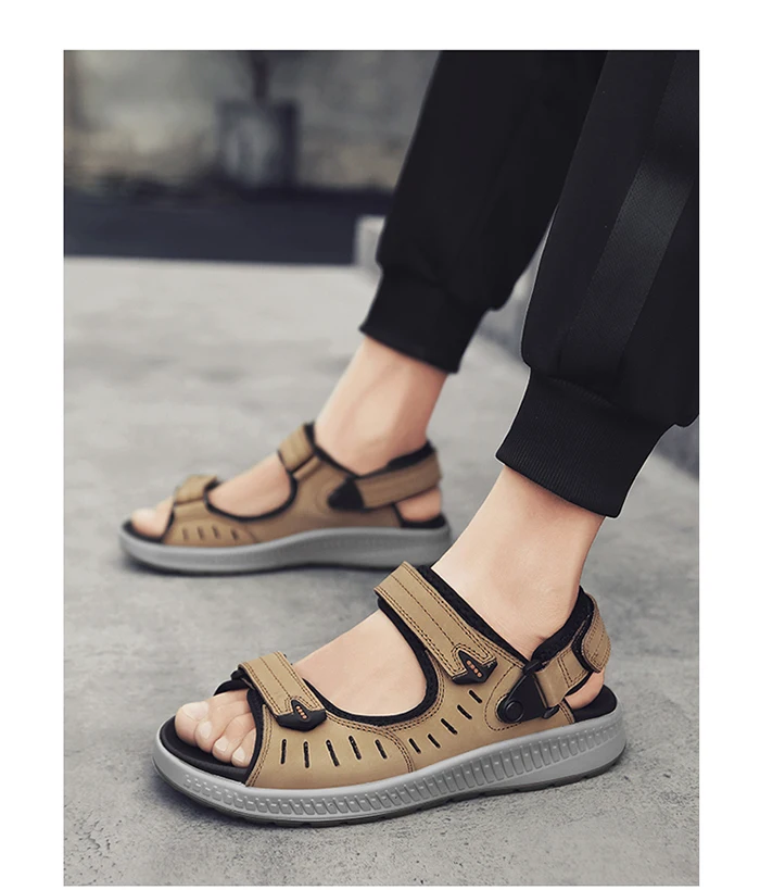 fashion men's sandals casual genuine leather summer beathable shoes male big size beach sandal man outdoor sandals for men
fashion men's sandals casual genuine leather summer beathable shoes male big size beach sandal man outdoor sandals for men