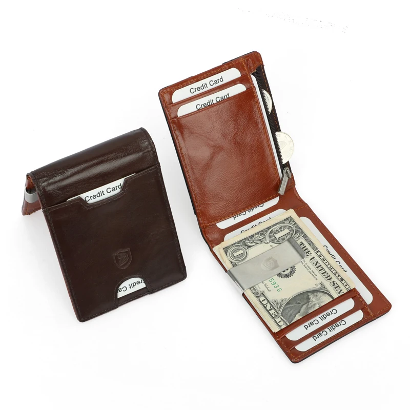 Genuine Leather Money Clip Wallet for Men Slim Front Pocket RFID Blocking Card ID Holder Minimalist Bifold Wallet
Genuine Leather Money Clip Wallet for Men Slim Front Pocket RFID Blocking Card ID Holder Minimalist Bifold Wallet