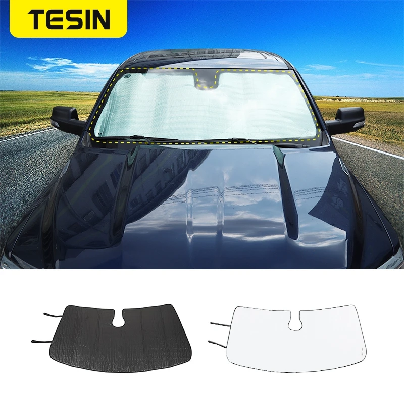 TESIN Windshield Sunshades for Dodge RAM 1500 2018+ Car Front Windshield Sun Visor Cover Accessories for Dodge RAM 1500 2018 Up
TESIN Windshield Sunshades for Dodge RAM 1500 2018+ Car Front Windshield Sun Visor Cover Accessories for Dodge RAM 1500 2018 Up
