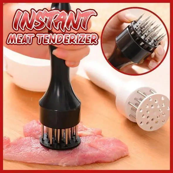 

Tender Meat Needles Kitchen Stainless Steel Gadget Needle Steak Pork Chops Loose Household Meat Hammer Food Cooking Meat Tool