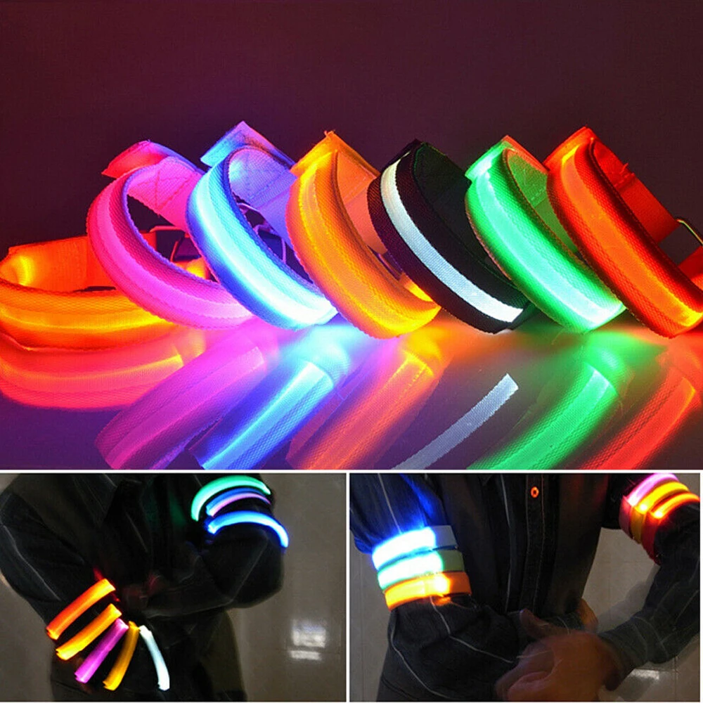 Outdoor Running Light Sport Wristbands Adjustable LED Glowing Bracelets For Runners Joggers Cycling Riding Safety Warning Lights
Outdoor Running Light Sport Wristbands Adjustable LED Glowing Bracelets For Runners Joggers Cycling Riding Safety Warning Lights