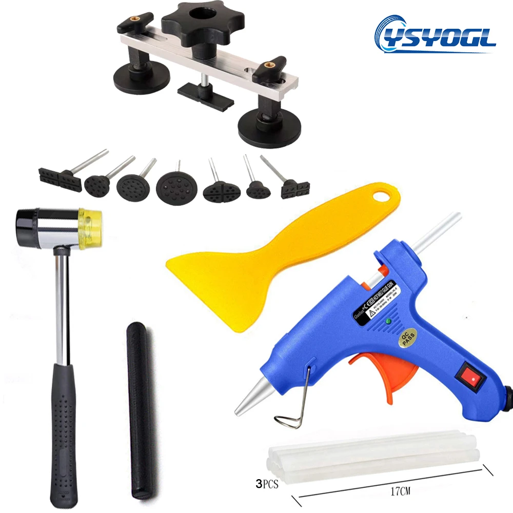 YSYOGL Remove Dents Car Dent Repair Tool Auto Body Suction Cup dent puller kit car body repair Hand Tool Set 20W Glue Gun Hammer
YSYOGL Remove Dents Car Dent Repair Tool Auto Body Suction Cup dent puller kit car body repair Hand Tool Set 20W Glue Gun Hammer