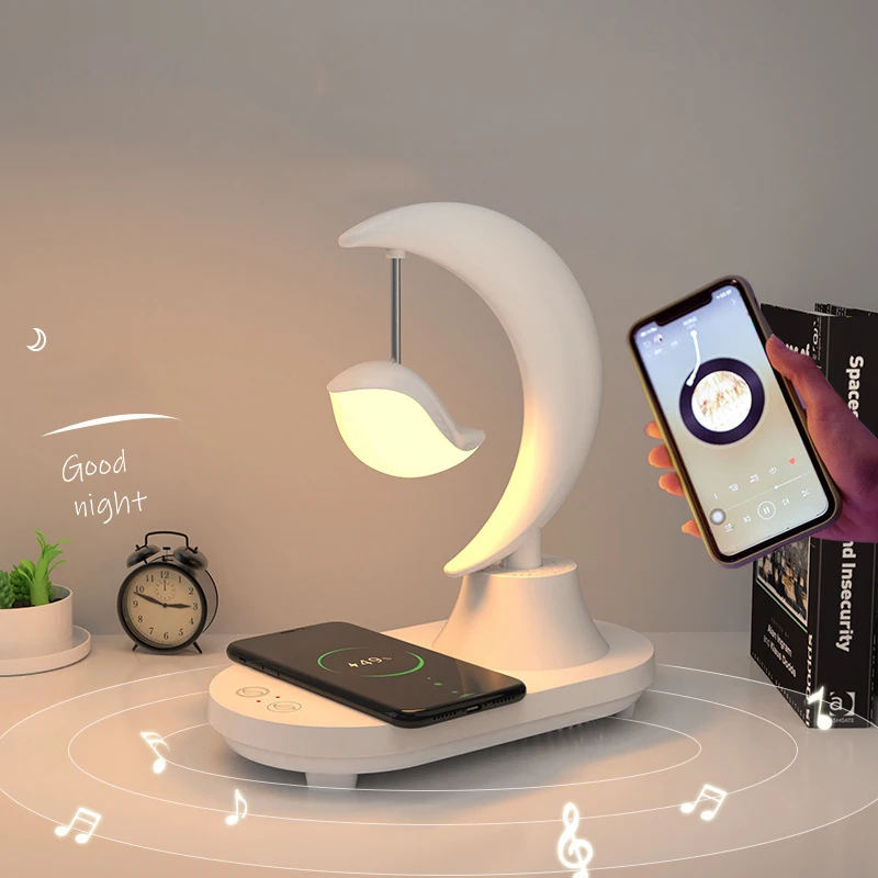 2000mAh Wireless Charging Lamp Bluetooth Speaker Cute Bird Bedroom 7 Color Night Light Phone Wireless Charger for iPhone 11 12 X
2000mAh Wireless Charging Lamp Bluetooth Speaker Cute Bird Bedroom 7 Color Night Light Phone Wireless Charger for iPhone 11 12 X