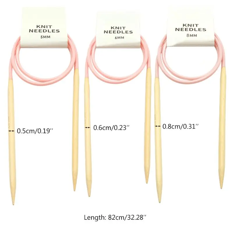 2021 New 3pcs Circular Knitting Needles Set Bamboo Wooden Circular Sewing Crochet Hook DIY Tube Sweater Tools
2021 New 3pcs Circular Knitting Needles Set Bamboo Wooden Circular Sewing Crochet Hook DIY Tube Sweater Tools