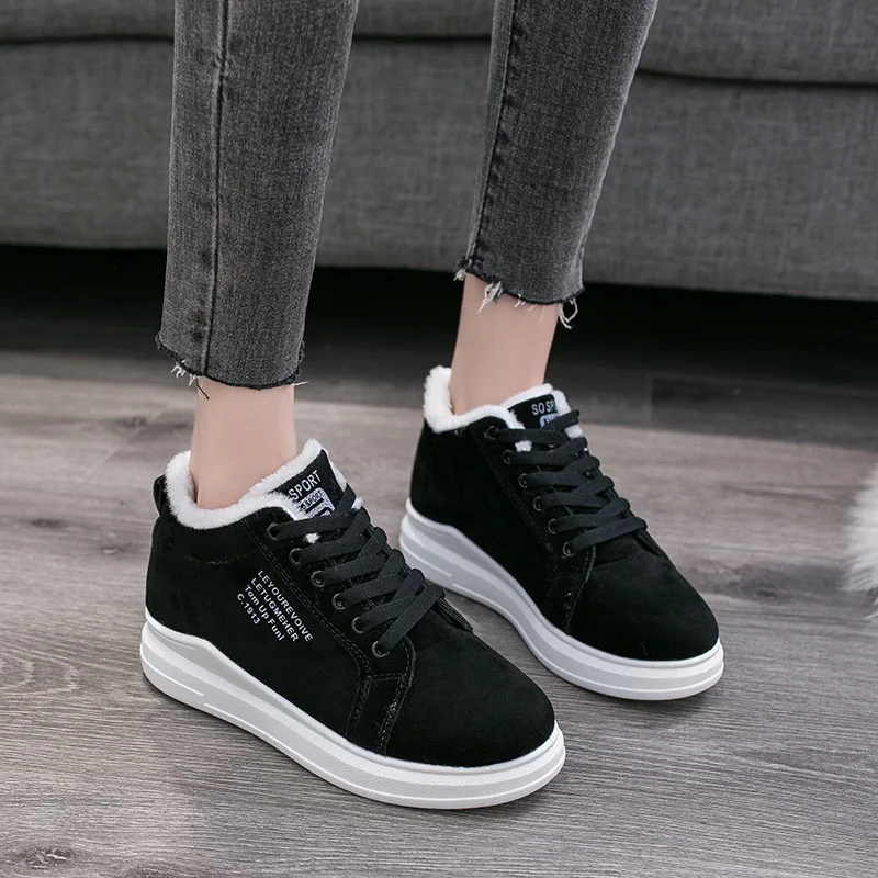 Winter Warm Women Vulcanized Shoes Fur Plush Casual Shoes Lace Up Fashion Platform Sneakers Women Snow Boots Zapatillas Mujer
Winter Warm Women Vulcanized Shoes Fur Plush Casual Shoes Lace Up Fashion Platform Sneakers Women Snow Boots Zapatillas Mujer