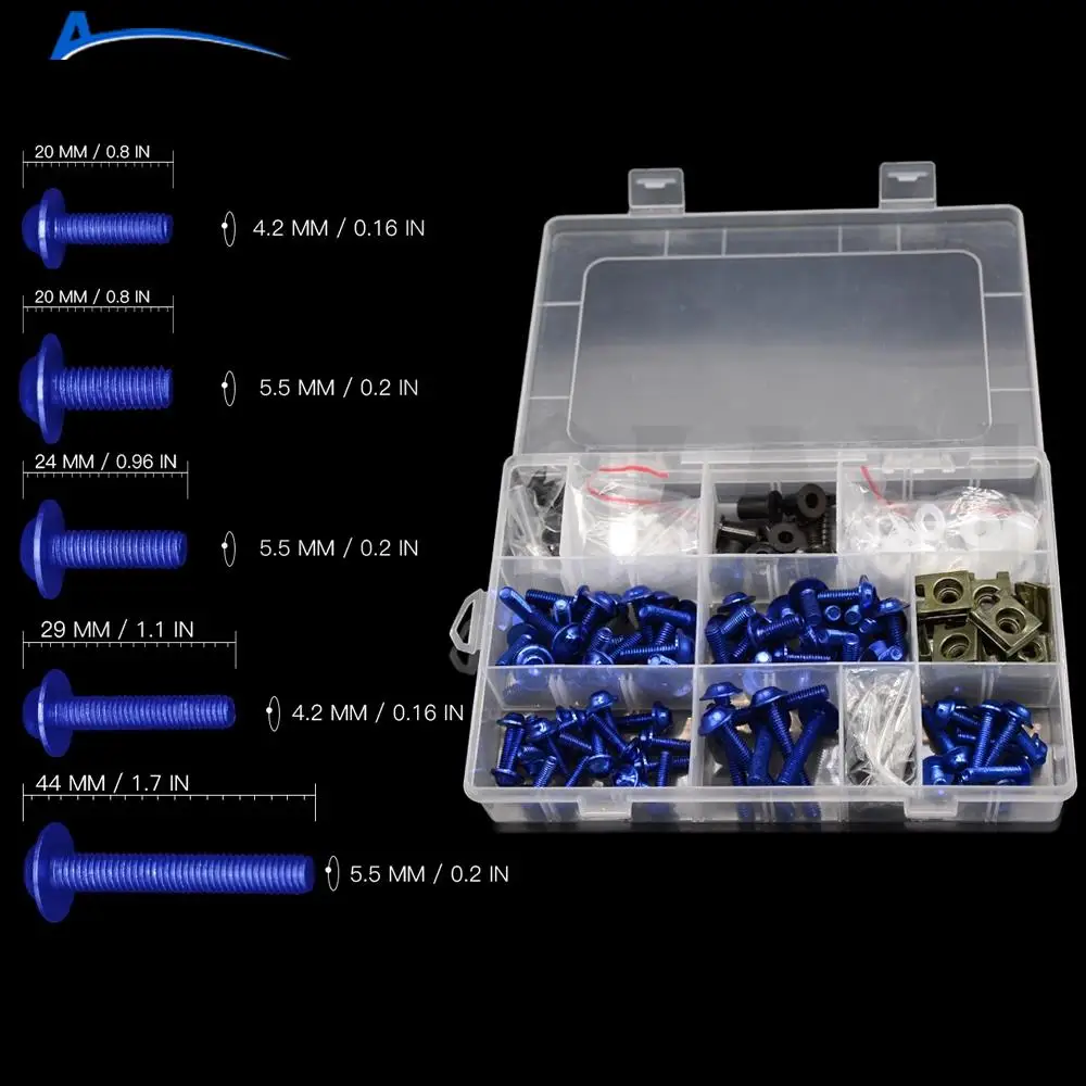For Kawasaki Universal Motorcycle Fairing Bolts Kit Screws Accessories ZZR600 Z900 Z650 VERSYS 1000 Z800 NINJA 300 250R ZX636R 
For Kawasaki Universal Motorcycle Fairing Bolts Kit Screws Accessories ZZR600 Z900 Z650 VERSYS 1000 Z800 NINJA 300 250R ZX636R