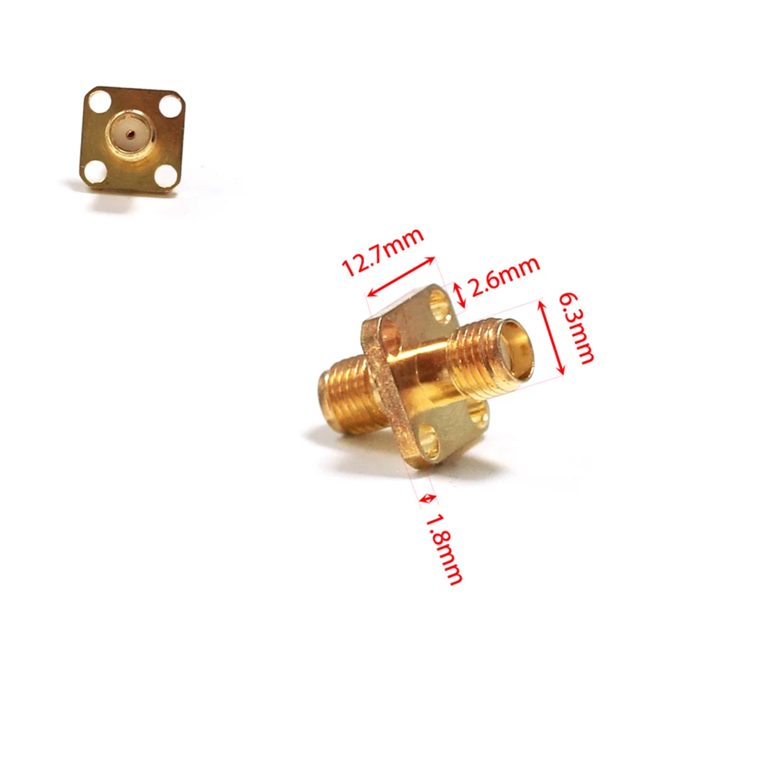 Lots of 10pcs SMA Female Switch Female 4-hole Panel Mount Chassis RF Adapter Connector Wholesale Fast Shipping
Lots of 10pcs SMA Female Switch Female 4-hole Panel Mount Chassis RF Adapter Connector Wholesale Fast Shipping