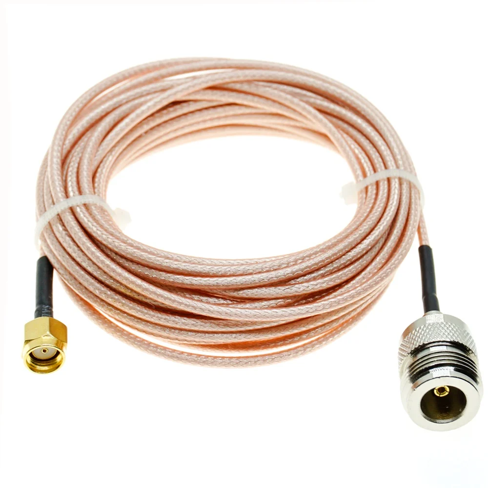 

RPSMA Male RP-SMA Plug to N Female Jack Coax Pigtail Jumper RF RG316 cable