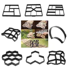 Path Paving Mould Home Garden Floor Road Concrete Stepping Stone Path Mold Patio Maker Reusable DIY Plastic Paving Tool