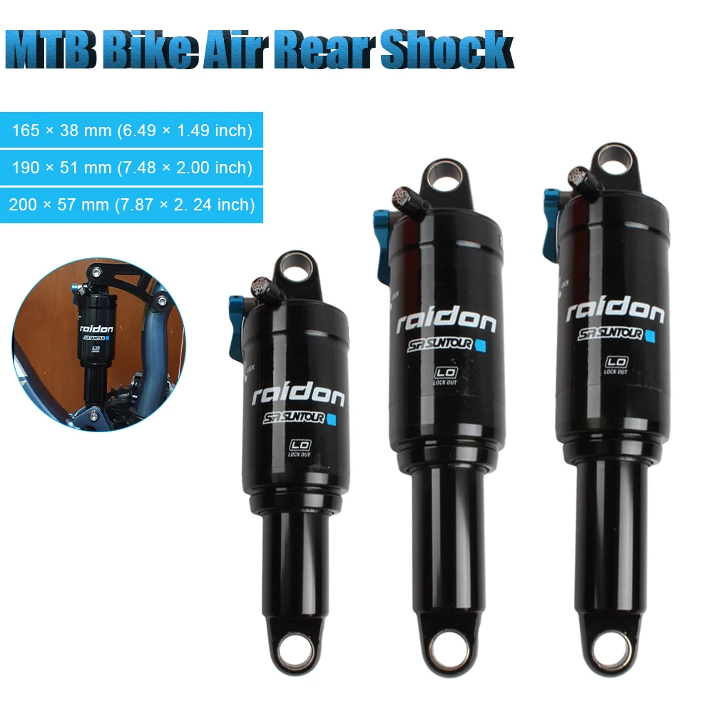 High Quality MTB Bike Air Rear Shock Absorber 165mm/190mm/200mm with Lockout XC MTB Bicycle Suspension Air Shock Absorber
High Quality MTB Bike Air Rear Shock Absorber 165mm/190mm/200mm with Lockout XC MTB Bicycle Suspension Air Shock Absorber