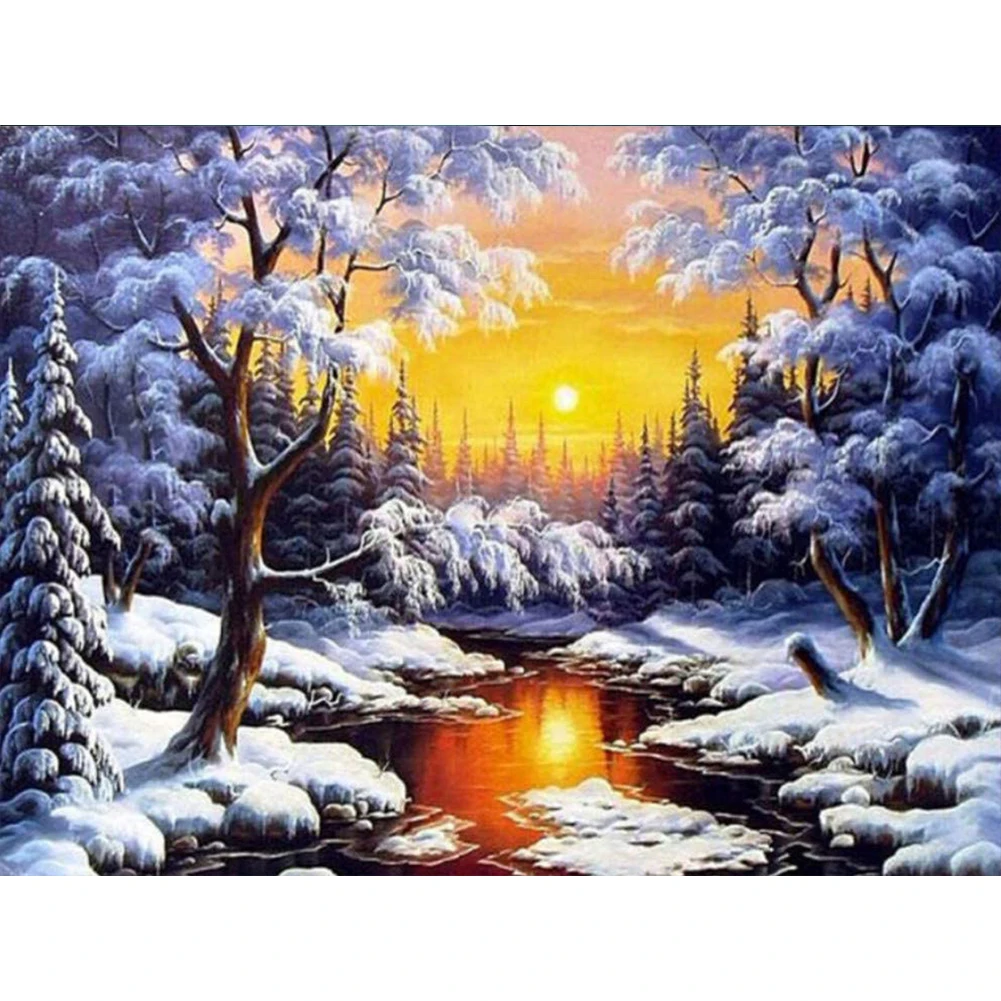 Eniref 5D Full Diamond Painting Round Snow Scene Mosaic Cross stitch kits Dots Embroidery DIY Home Decor New Gifts
Eniref 5D Full Diamond Painting Round Snow Scene Mosaic Cross stitch kits Dots Embroidery DIY Home Decor New Gifts