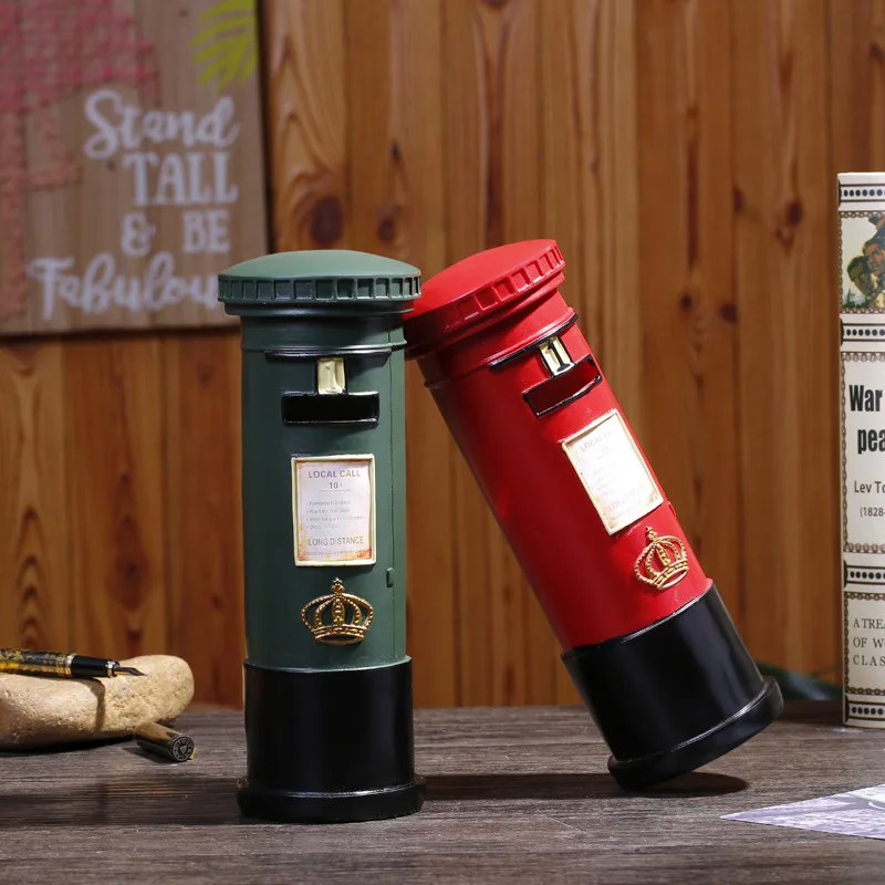 Europe Vintage Resin Mail Post Ornament Piggy Bank Figurines Mail Post Miniature Desk Home Decor Money Box Crafts Birthday Gifts
Europe Vintage Resin Mail Post Ornament Piggy Bank Figurines Mail Post Miniature Desk Home Decor Money Box Crafts Birthday Gifts