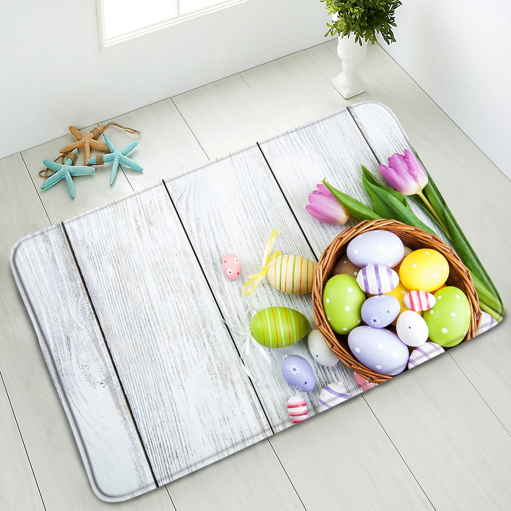 Easter Egg Bath Mat Retro Wood Plank Flower Shower Room Kitchen Bedroom Door Mat Flannel Non-Slip Carpet Home Decor Washable
Easter Egg Bath Mat Retro Wood Plank Flower Shower Room Kitchen Bedroom Door Mat Flannel Non-Slip Carpet Home Decor Washable