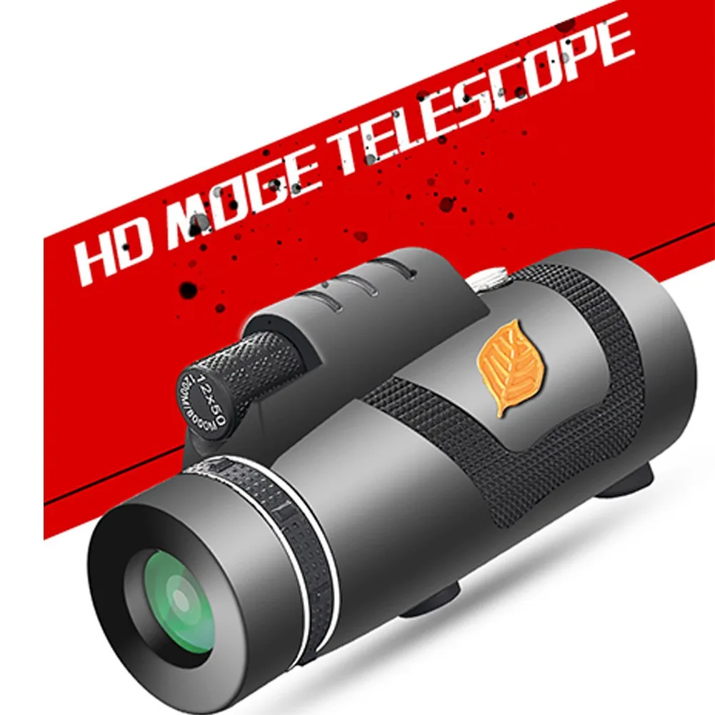 Powerful 12x50 HD Monocular Telescope With Tripod And Clip For Hiking And Camping High Power Waterproof Night Vision Outdoor
Powerful 12x50 HD Monocular Telescope With Tripod And Clip For Hiking And Camping High Power Waterproof Night Vision Outdoor