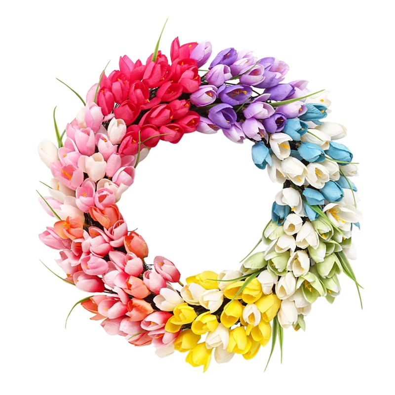 Best Artificial Rainbow Tulip Wreath Spring Wreath for Front Door Wall Window Farmhouse Wedding Party Home Decor
Best Artificial Rainbow Tulip Wreath Spring Wreath for Front Door Wall Window Farmhouse Wedding Party Home Decor