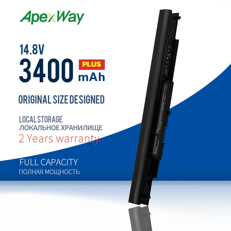 ApexWay 3400mAh Larger Capaticy Laptop Battery HS03 HS04 HSTNN-LB6V HSTNN-LB6U For HP 240 245 250 G4 Notebook PC
ApexWay 3400mAh Larger Capaticy Laptop Battery HS03 HS04 HSTNN-LB6V HSTNN-LB6U For HP 240 245 250 G4 Notebook PC