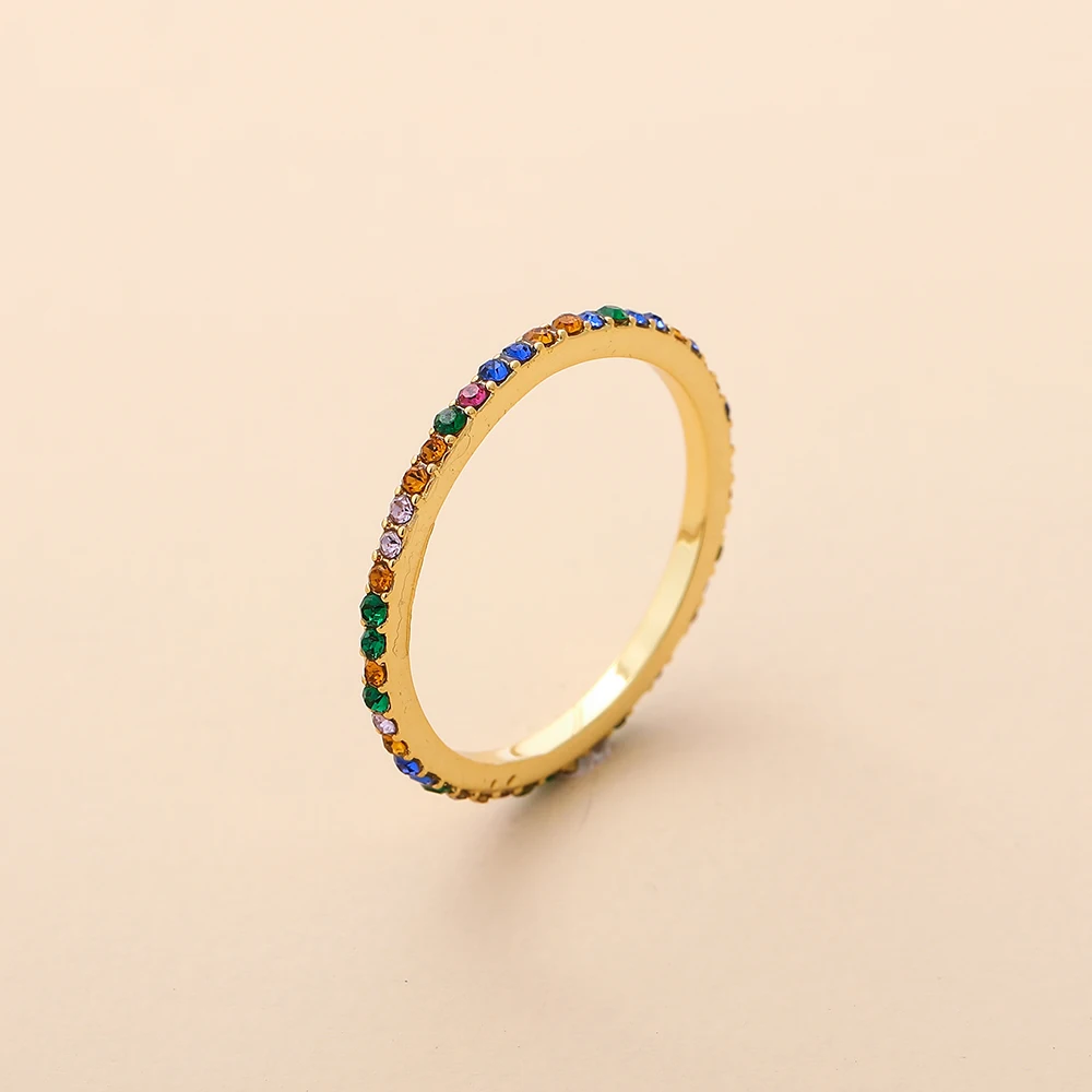 Luxury High Quality Annular Gold Ring Set Tidy Plain Elegant For Women 7 Colors 2021 Charms In Wedding&Engagement cz
Luxury High Quality Annular Gold Ring Set Tidy Plain Elegant For Women 7 Colors 2021 Charms In Wedding&Engagement cz