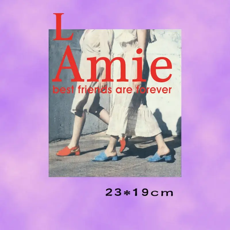 23x19cm Fashion girl Iron on Patches For DIY Heat Transfer Clothes T-shirt Thermal transfer stickers Decoration Printing
23x19cm Fashion girl Iron on Patches For DIY Heat Transfer Clothes T-shirt Thermal transfer stickers Decoration Printing