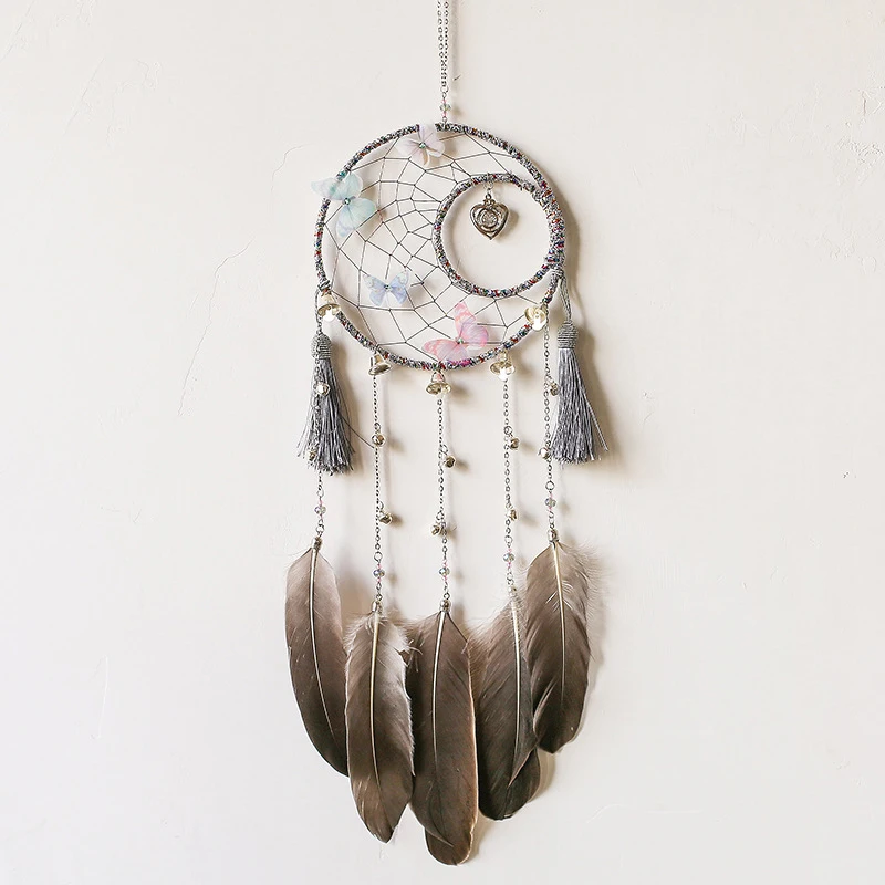 Heart of Dryad 65cm Dreamcatcher Colorful Butterfly Small Bell Indian Wind Bell Home Decor Car Pendant
Heart of Dryad 65cm Dreamcatcher Colorful Butterfly Small Bell Indian Wind Bell Home Decor Car Pendant