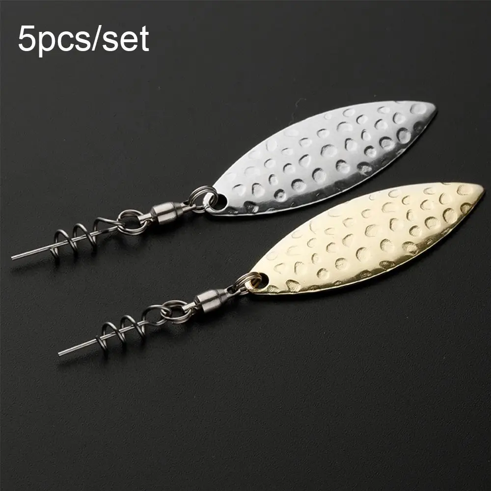 5pcs Noisy Rotate Vibration Smooth Nickel Blades VIB Lure Fishing Attractor Spinner Metal WillowMetal
5pcs Noisy Rotate Vibration Smooth Nickel Blades VIB Lure Fishing Attractor Spinner Metal WillowMetal