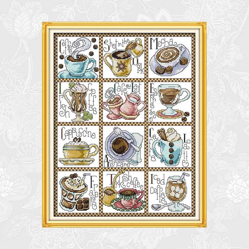 December coffee Cross-stitch Paintings Counted 14CT 11CT Printed on Canvas DIY Handmade Needlework DMC Embroidery Thread Sets
December coffee Cross-stitch Paintings Counted 14CT 11CT Printed on Canvas DIY Handmade Needlework DMC Embroidery Thread Sets