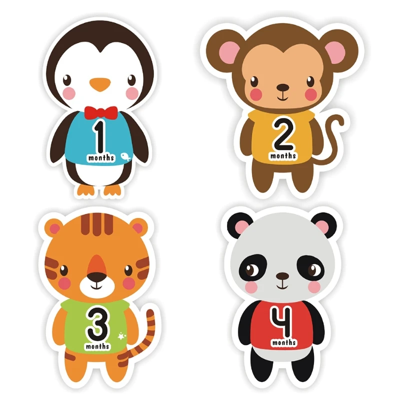 Cartoon Animal Baby Pregnant Monthly Stickers Memory Recording Milestone Sticker 54DA
Cartoon Animal Baby Pregnant Monthly Stickers Memory Recording Milestone Sticker 54DA