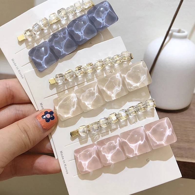 2021 Crystal Acrylic Hair Clips Set for Women Retro Geometric Square Barrettes Hairpins Girl Hair Accessories Fashion Jewelry
2021 Crystal Acrylic Hair Clips Set for Women Retro Geometric Square Barrettes Hairpins Girl Hair Accessories Fashion Jewelry